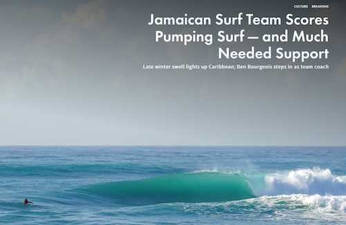 Jamaican surf team Surfline